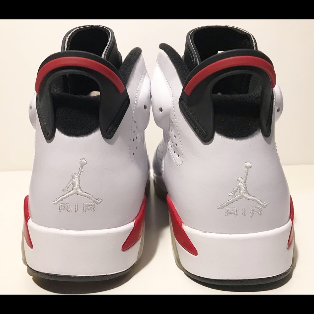 NEW DS 2010 NIKE AIR JORDAN 6 VI White Varsity Red Sz 10 Supreme I IV V VIII XI - Picture 7 of 13